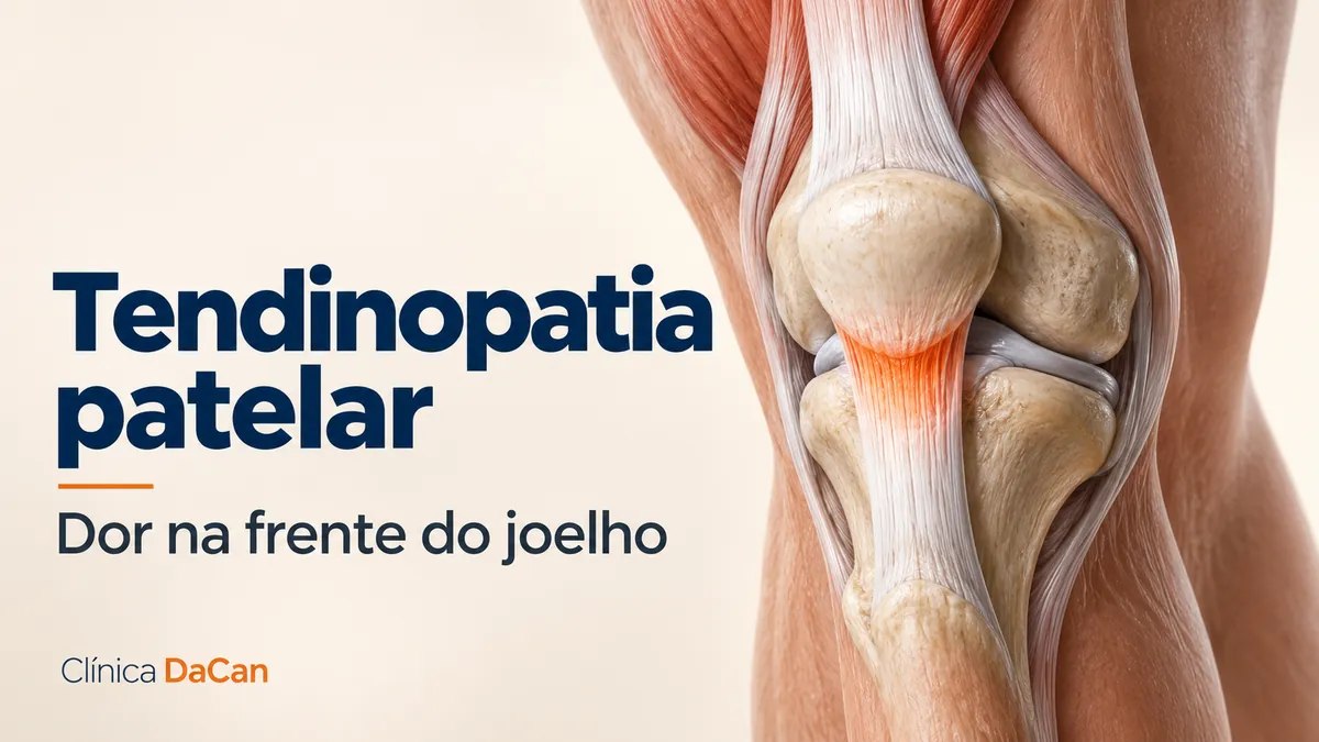 Capa ilustrativa do artigo: Tendinopatia patelar: dor na frente do joelho, tratamento e volta ao esporte