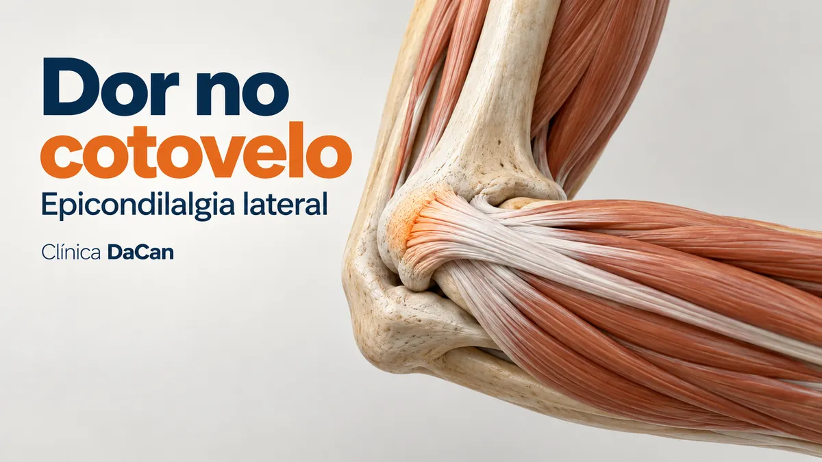 Capa ilustrativa do artigo: Dor na parte de fora do cotovelo: entenda a epicondilalgia lateral e seu tratamento