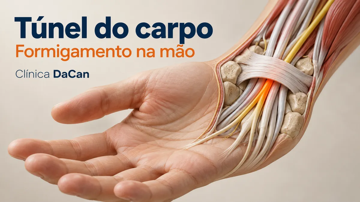 Capa ilustrativa do artigo: Síndrome do túnel do carpo: sintomas, tratamento e cuidados com a mão