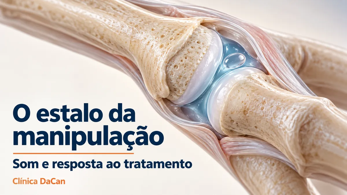 Capa ilustrativa do artigo: O estalo na manipulação: o que provoca o som e como avaliar a sessão