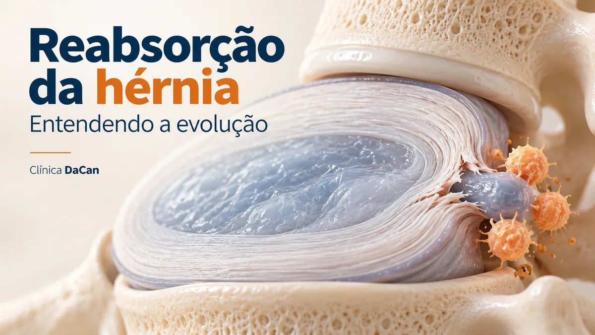 Capa ilustrativa do artigo: Reabsorção da hérnia de disco: como acontece e o que acompanhar no tratamento