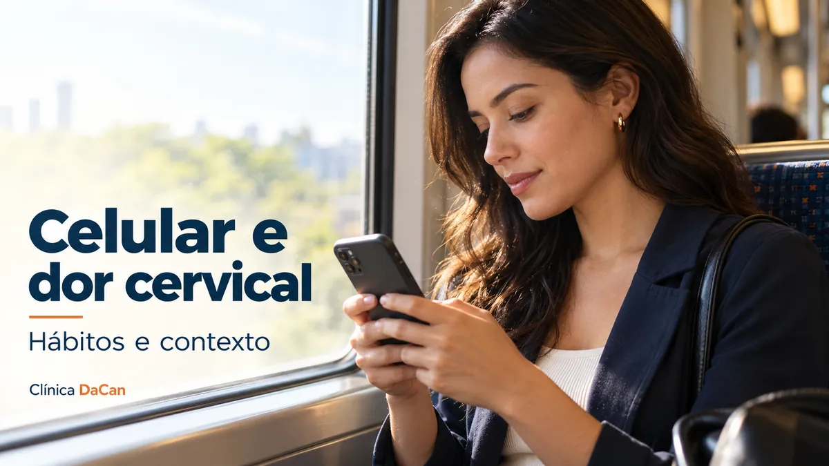 Capa ilustrativa do artigo: Celular e dor no pescoço: como organizar o uso e cuidar da região cervical