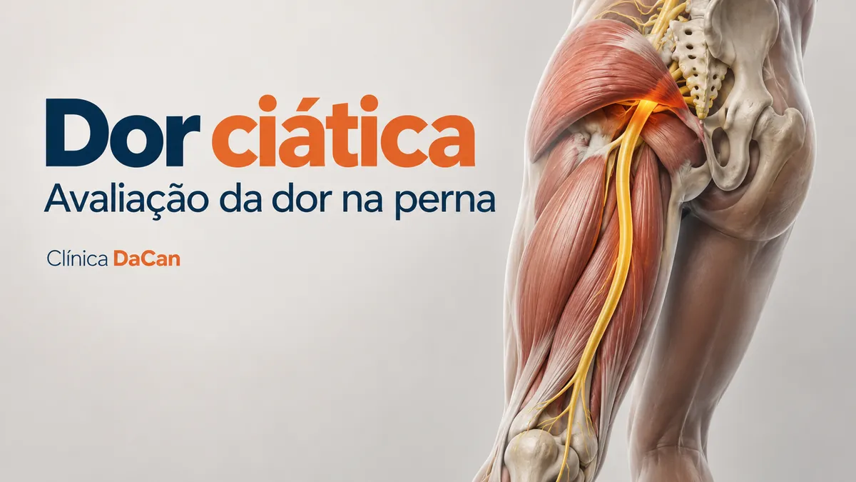 Capa ilustrativa do artigo: Dor ciática: o que é, por que desce pela perna e como tratar